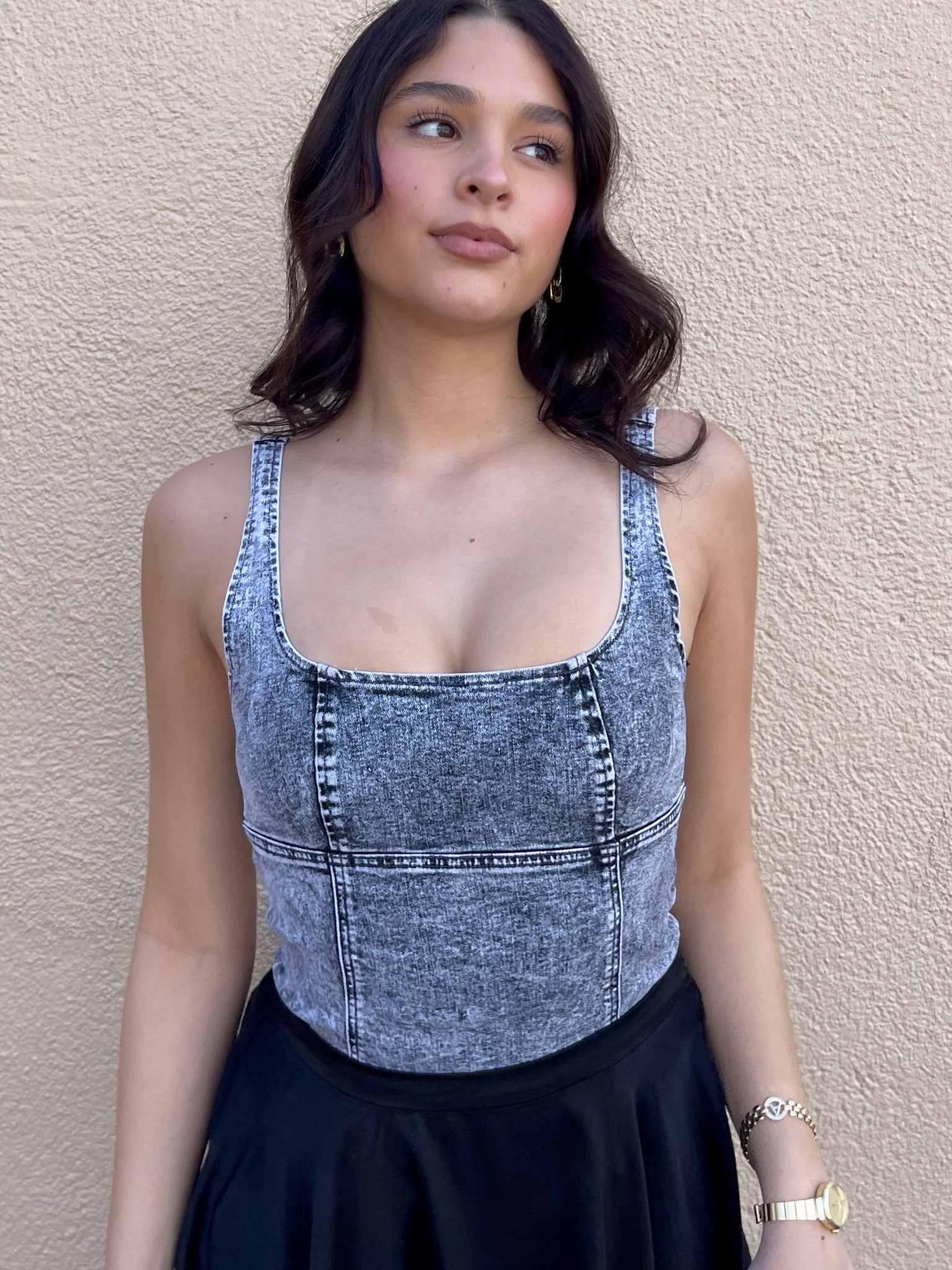 Iris Denim Bodysuit